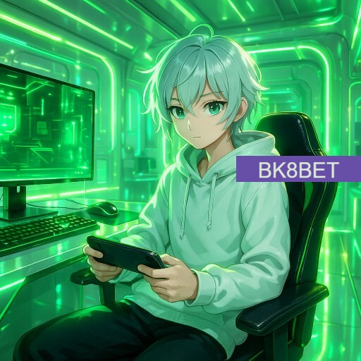 Imagem promocional da BK8BET mostrando a plataforma e suas vantagens