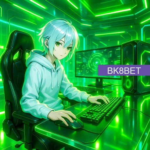 Imagem promocional da BK8BET mostrando a plataforma e suas vantagens