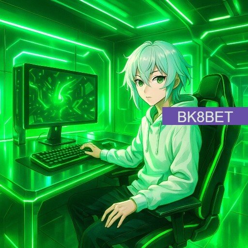 Imagem promocional da BK8BET mostrando a plataforma e suas vantagens
