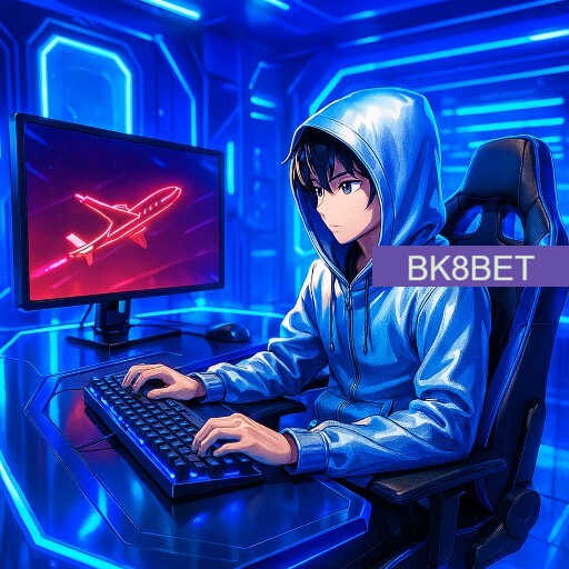 Imagem promocional da BK8BET mostrando a plataforma e suas vantagens