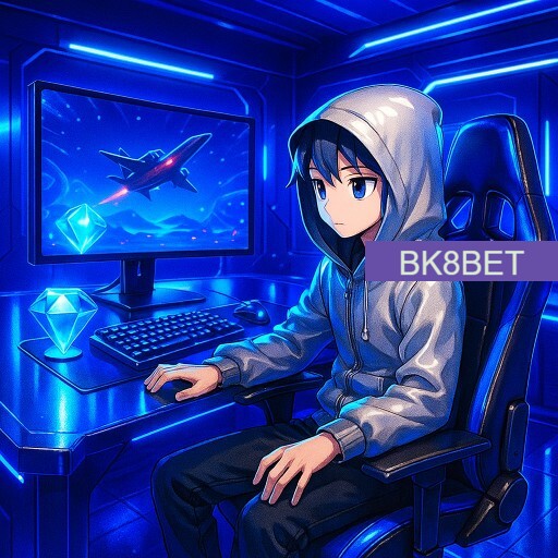 Imagem promocional da BK8BET mostrando a plataforma e suas vantagens