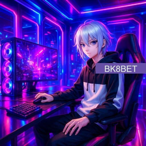 Imagem promocional da BK8BET mostrando a plataforma e suas vantagens
