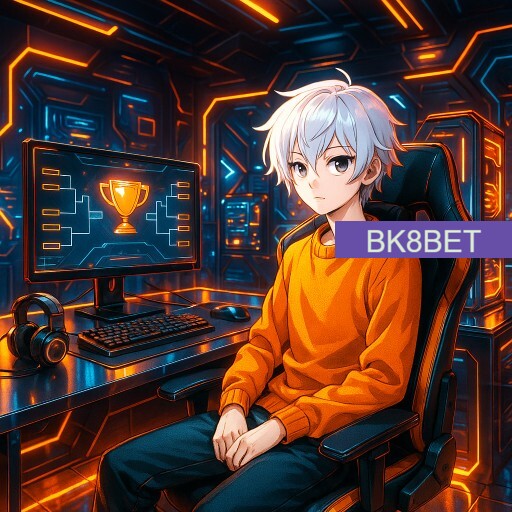 Imagem promocional da BK8BET mostrando a plataforma e suas vantagens
