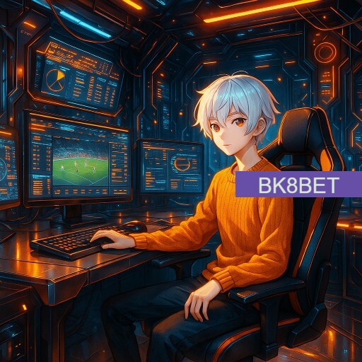 Imagem promocional da BK8BET mostrando a plataforma e suas vantagens