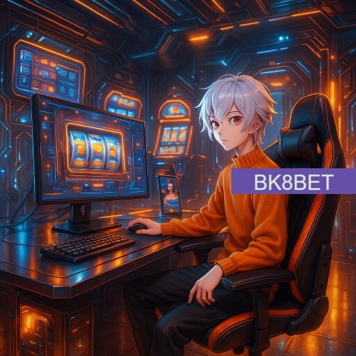 Imagem promocional da BK8BET mostrando a plataforma e suas vantagens