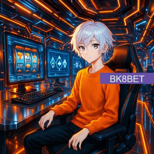 Imagem promocional da BK8BET mostrando a plataforma e suas vantagens