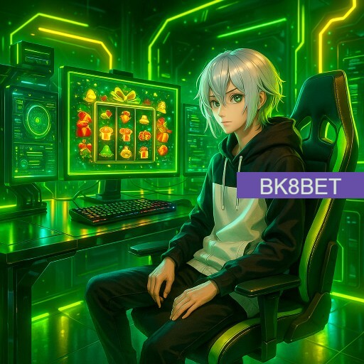 Imagem promocional da BK8BET mostrando a plataforma e suas vantagens